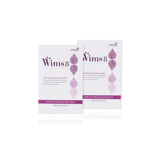 Whitening ,moisturizing WIMS8 Total Care Whitening Sheet Mask II dual functional properties